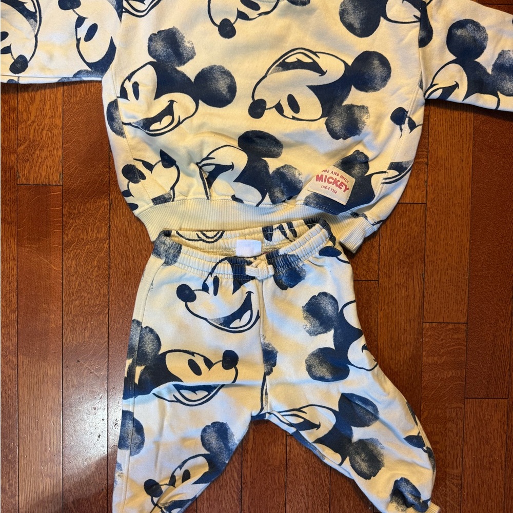 Zara Disney Mickey Mouse Kids jogger set